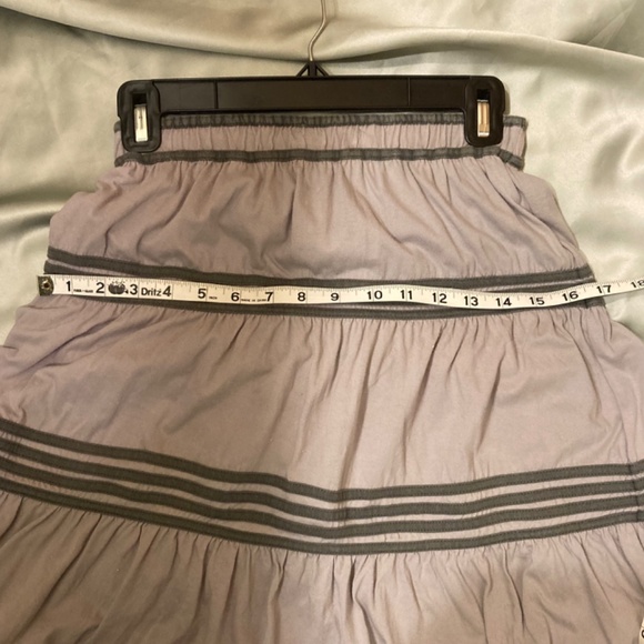 🌟⚡️HOST PICK🌟 Avatar Fair Trade Gray Tiny Waist Peasant Skirt W/Stripes XXS-XS - Picture 7 of 13